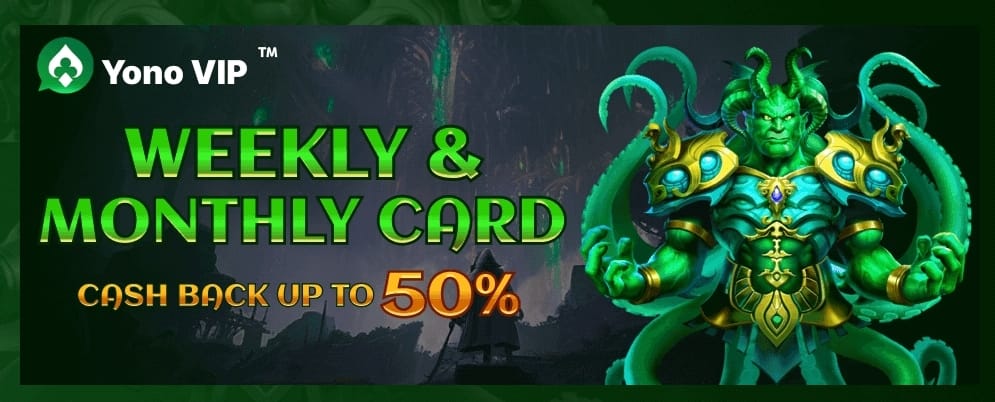 Yono VIP Game App - Weekly Cashback Upto 50%